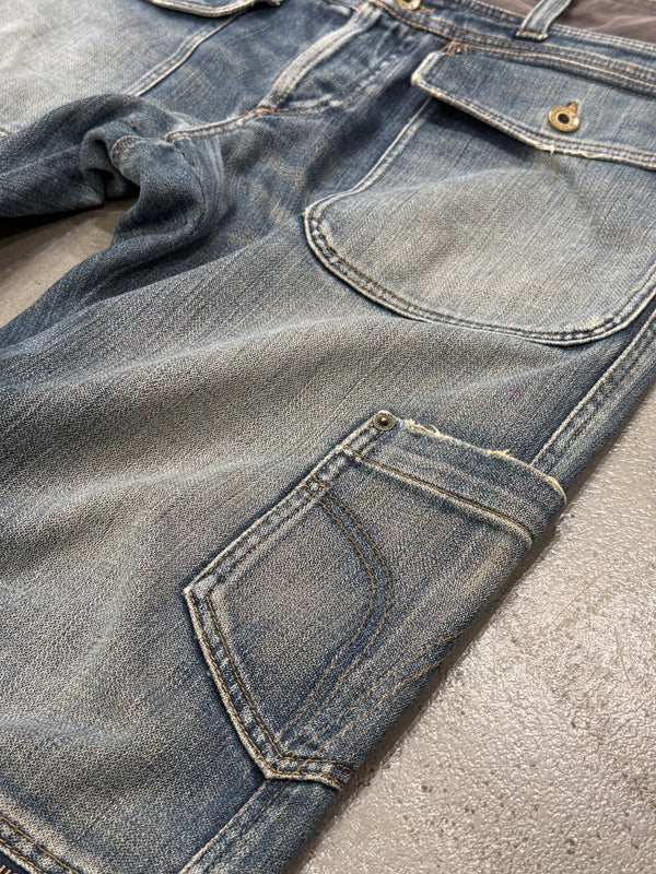 A/W2003 Dolce & Gabbana double waisted cargo pants