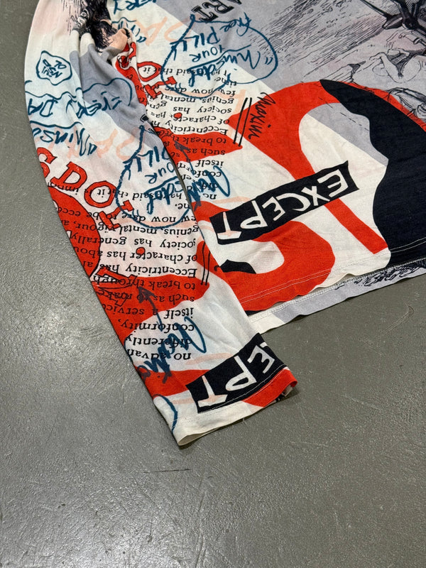 A/W2005 Vivienne Westwood "Propaganda" graphic mesh