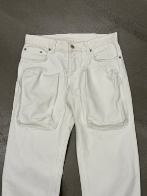 2000s Helmut Lang 3D cargo pockets jeans