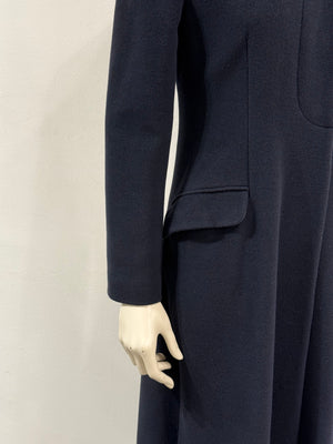 1990s Giorgio Armani side slit long coat
