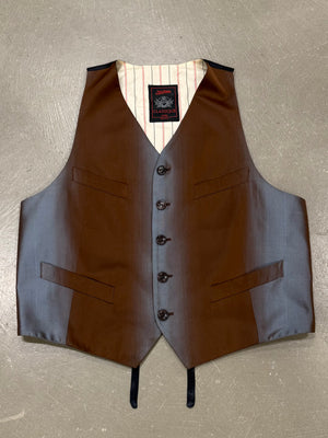 1990s Jean Paul Gaultier iridiscent gradient vest