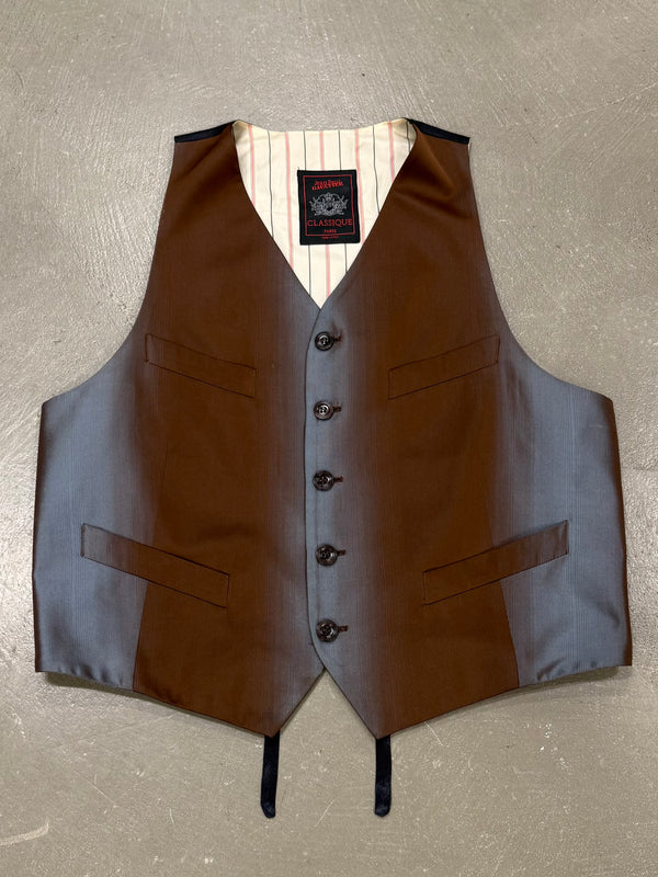 1990s Jean Paul Gaultier iridiscent gradient vest