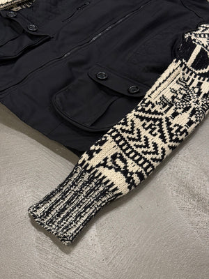 A/W2005 Christian Dior by John Galliano knit sleeves puffer jacket