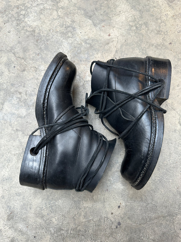 1990s Dirk Bikkembergs lace trough heel