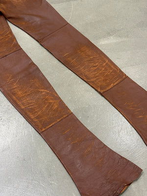 A/W2001 Dolce & Gabbana iconic runway over-heel distressed leather pants