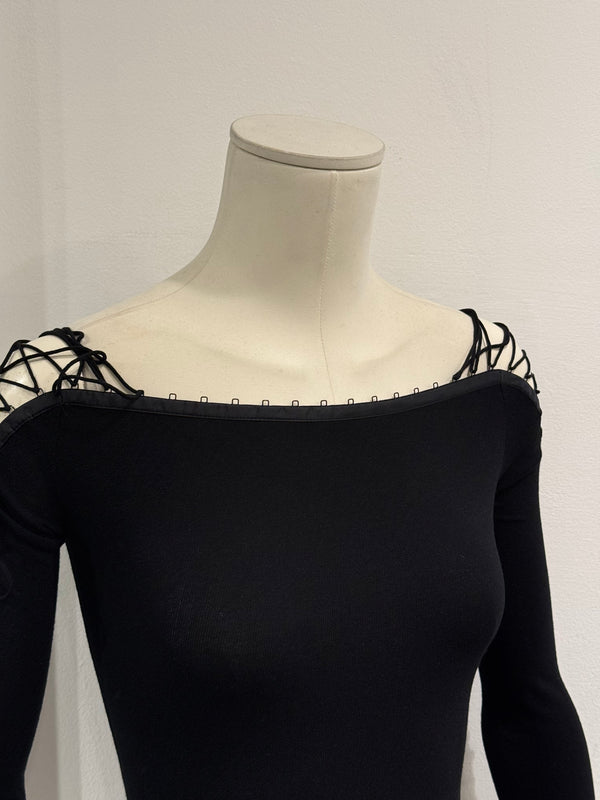 2003 Dolce & Gabbana lace-up bondage top