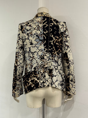 2010s Ann Demeulemeester abstract camo blazer jacket