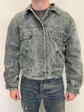 Load image into Gallery viewer, 1990s Armani washed faded oversized denim jacket
