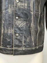 Load image into Gallery viewer, 2000s Roberto Cavalli washed faded leather jacket
