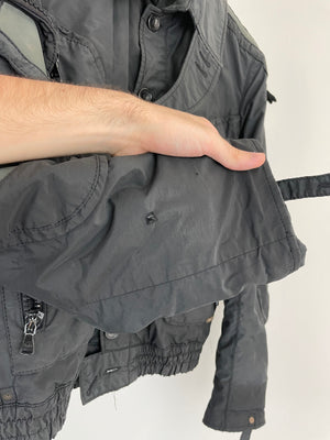 2003 Dolce & Gabbana military parachute Goggle window bomber jacket archive