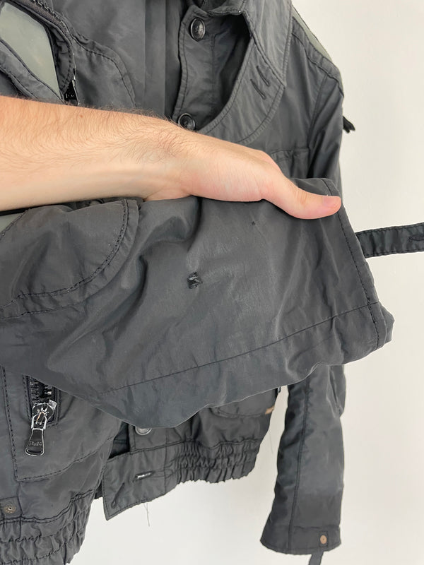 2003 Dolce & Gabbana military parachute Goggle window bomber jacket archive