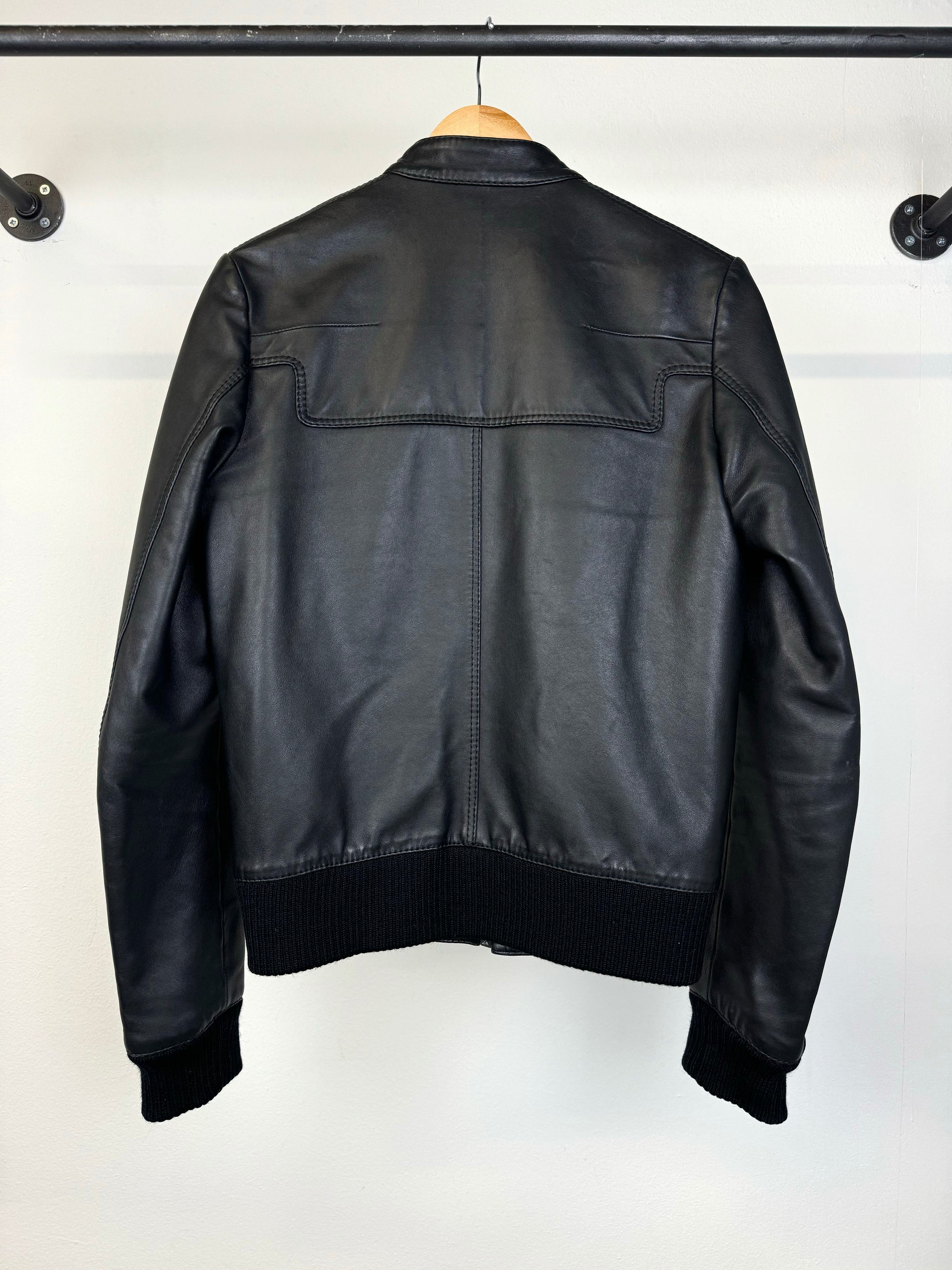 A/W 2007 Dior Homme by Hedi Slimane runway leather bomber