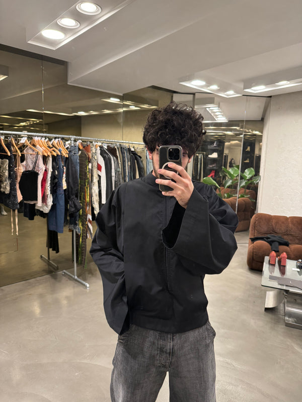 A/W2000 Raf Simons batwing 3/4 zip layered jacket