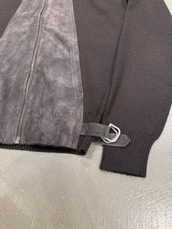 2000s Gucci by Tom Ford hybrid suede cashmere jacket