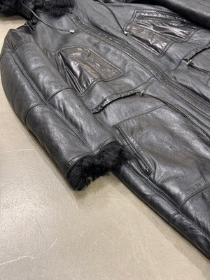 2000s Gucci shearling leather parka