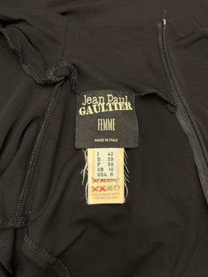 Jean Paul Gaultier ribbed bodycon midi dress