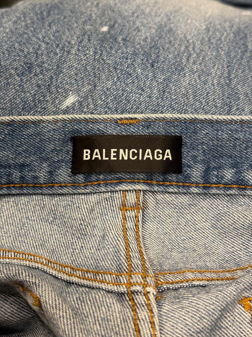 2018 Balenciaga distressed flared jeans