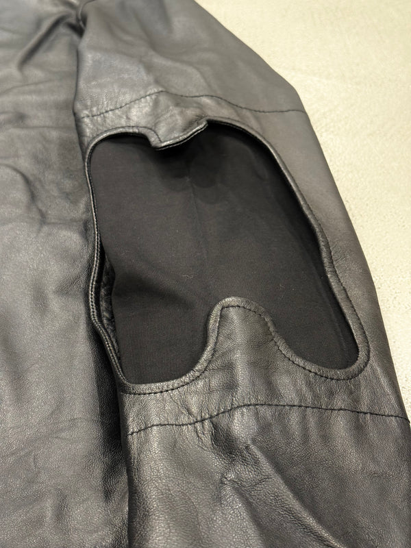 S/S2004 Helmut Lang Dragonfly cutout elbow leather biker jacket