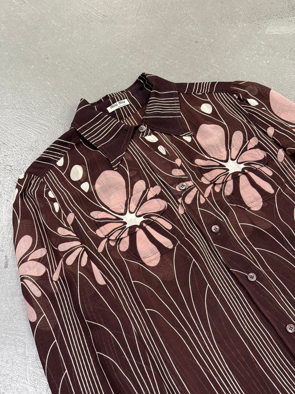 S/S2003 Miu Miu floral silk shirt