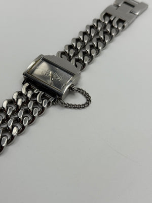 Jean Paul Gaultier stainless steel double chain watch