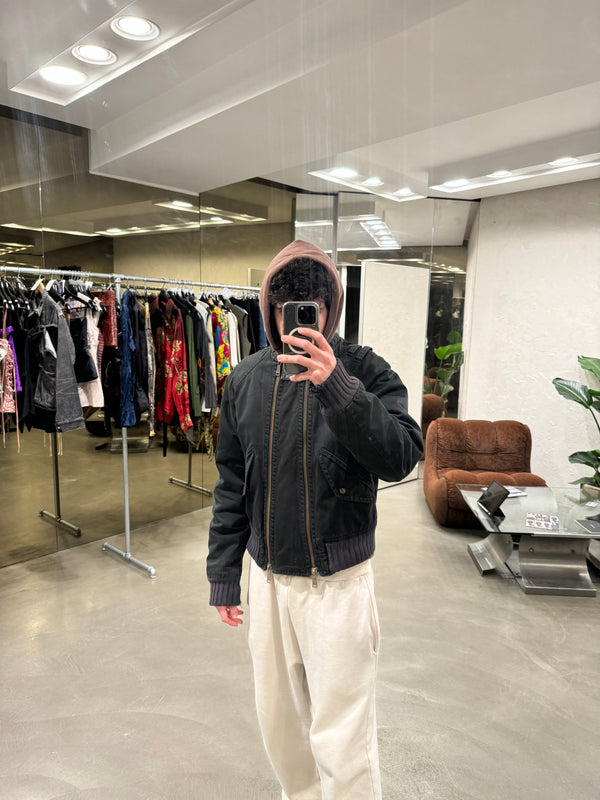 A/W 2004 Dsquared2 aviator double zipper bomber jacket