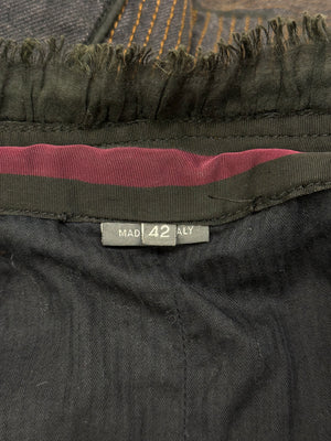 A/W2002 Alexander McQueen runway corseted denim jacket