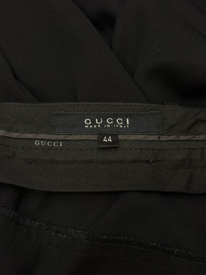 2000s Gucci minimal tailored wool trousers