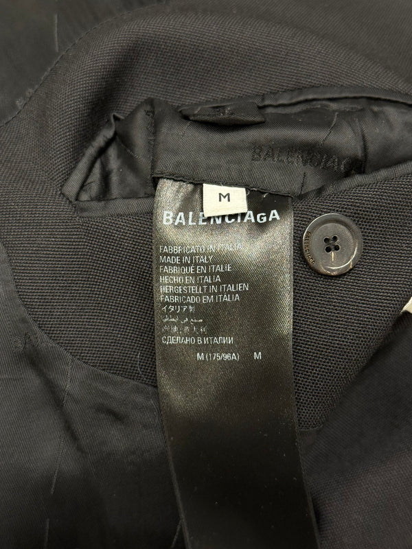 2022 Balenciaga distressed double-breasted blazer