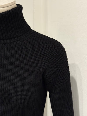 1990s Gucci by Tom Ford lace-up turtleneck knit