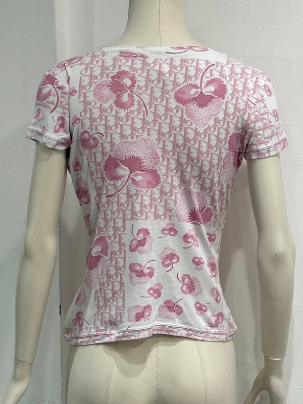 2000s Christian Dior by Galliano monogram t-shirt