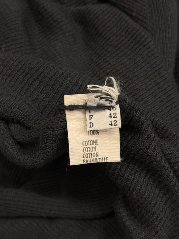 2000s Rick Owens asymmetrical long cardigan