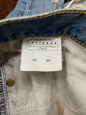 2000s Cavalli distressed studded jeans