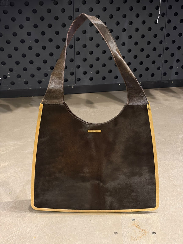 A/W1996 Gucci by Tom Ford pony hair metal bag