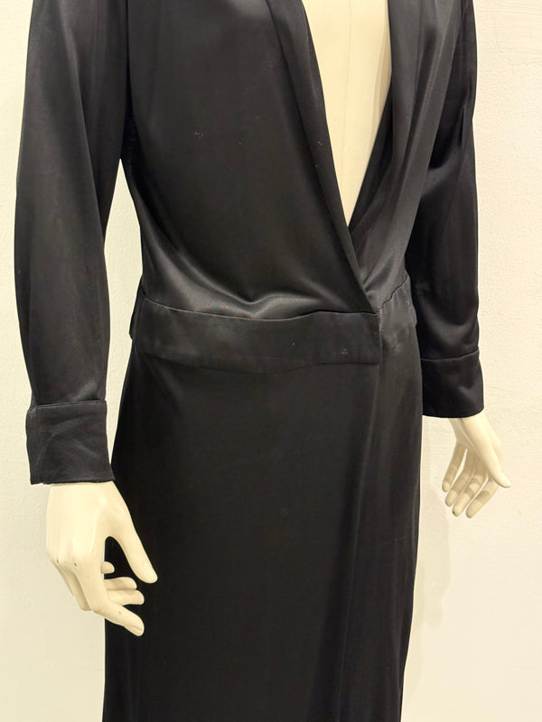 2000s Gucci by Tom Ford long sleeve wrap dress