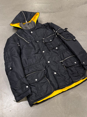 A/W2003 Dolce & Gabbana multi-zipper tornado cargo jacket