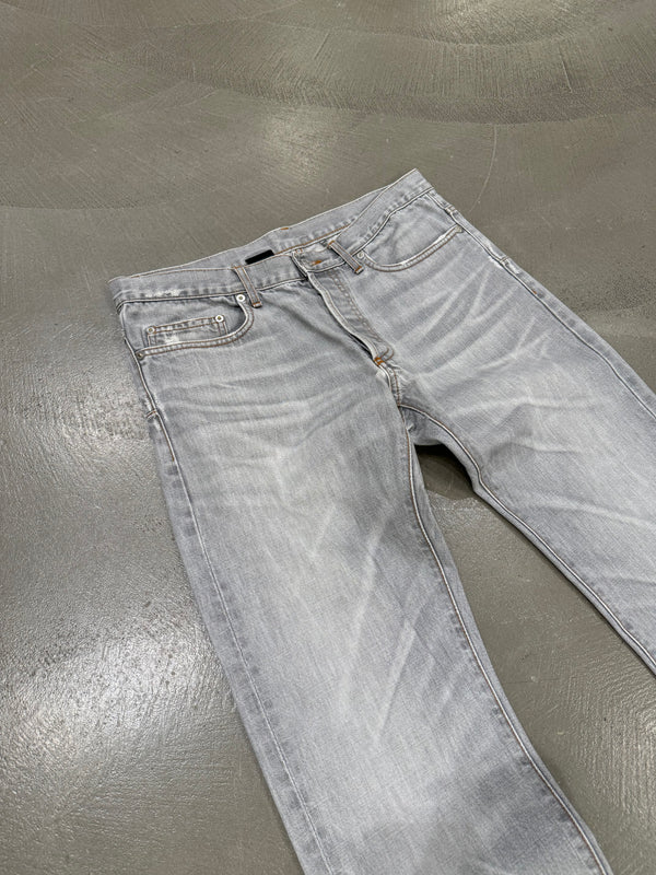 2000s Dior by Hedi Slimane faded grey jeans