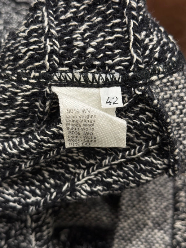 1990s Dolce & Gabbana patchwork wool cardigan