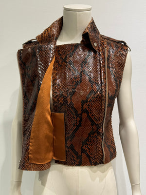 S/S2001 Dolce & Gabbana Python leather top