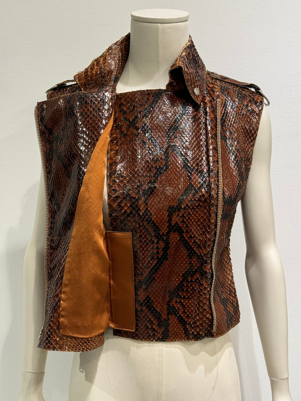 S/S2001 Dolce & Gabbana Python leather top