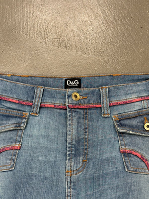 S/S 2005 Dolce & Gabbana mini denim skirt