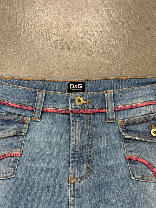 S/S 2005 Dolce & Gabbana mini denim skirt