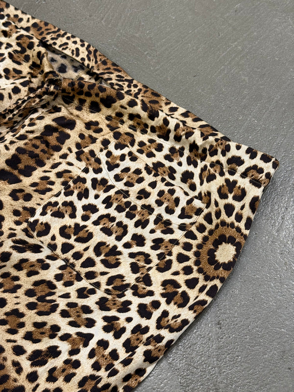 2007 Roberto Cavalli silk leopard print pants