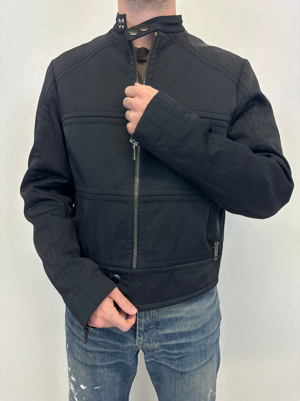 2000s Gucci by Tom Ford paneled moto jacket