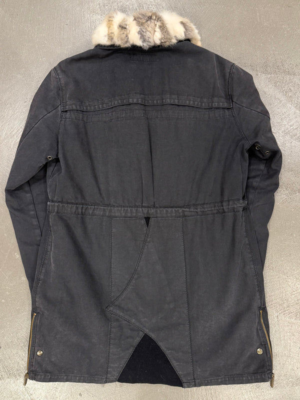 2000s Cavalli fur military parka