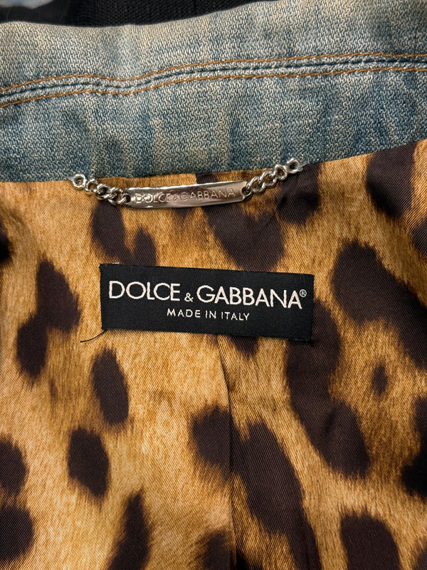 2000s Dolce & Gabbana hybrid jacket with jewels