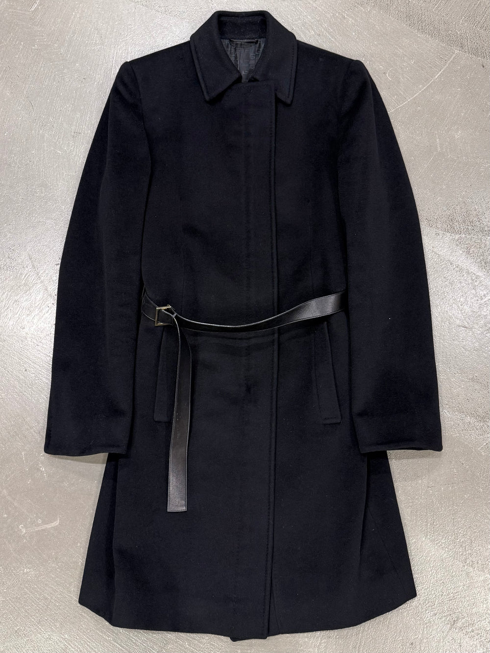 A/W2000 Gucci by Tom Ford belted wool coat