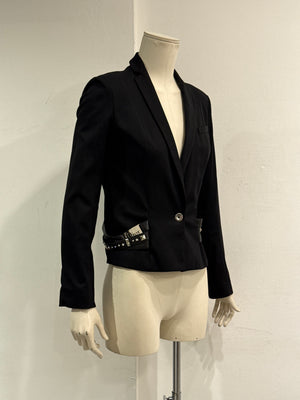A/W2004 Christian Dior by Galliano buckle detail bondage tailored blazer jacket