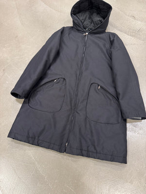 1990s Mandarina Duck egg cell hooded jacket