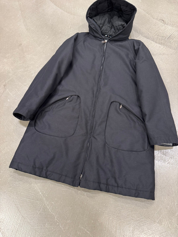 1990s Mandarina Duck egg cell hooded jacket
