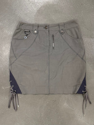 S/S2003 Christian Dior by John Galliano lace-up bondage mini skirt